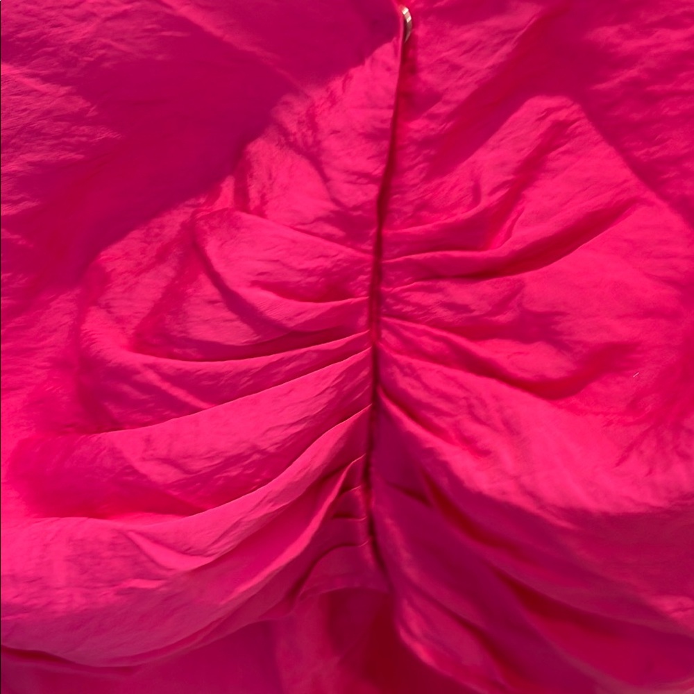 H&M Pink Ruched Notched Collar Top - Picture 7 of 13